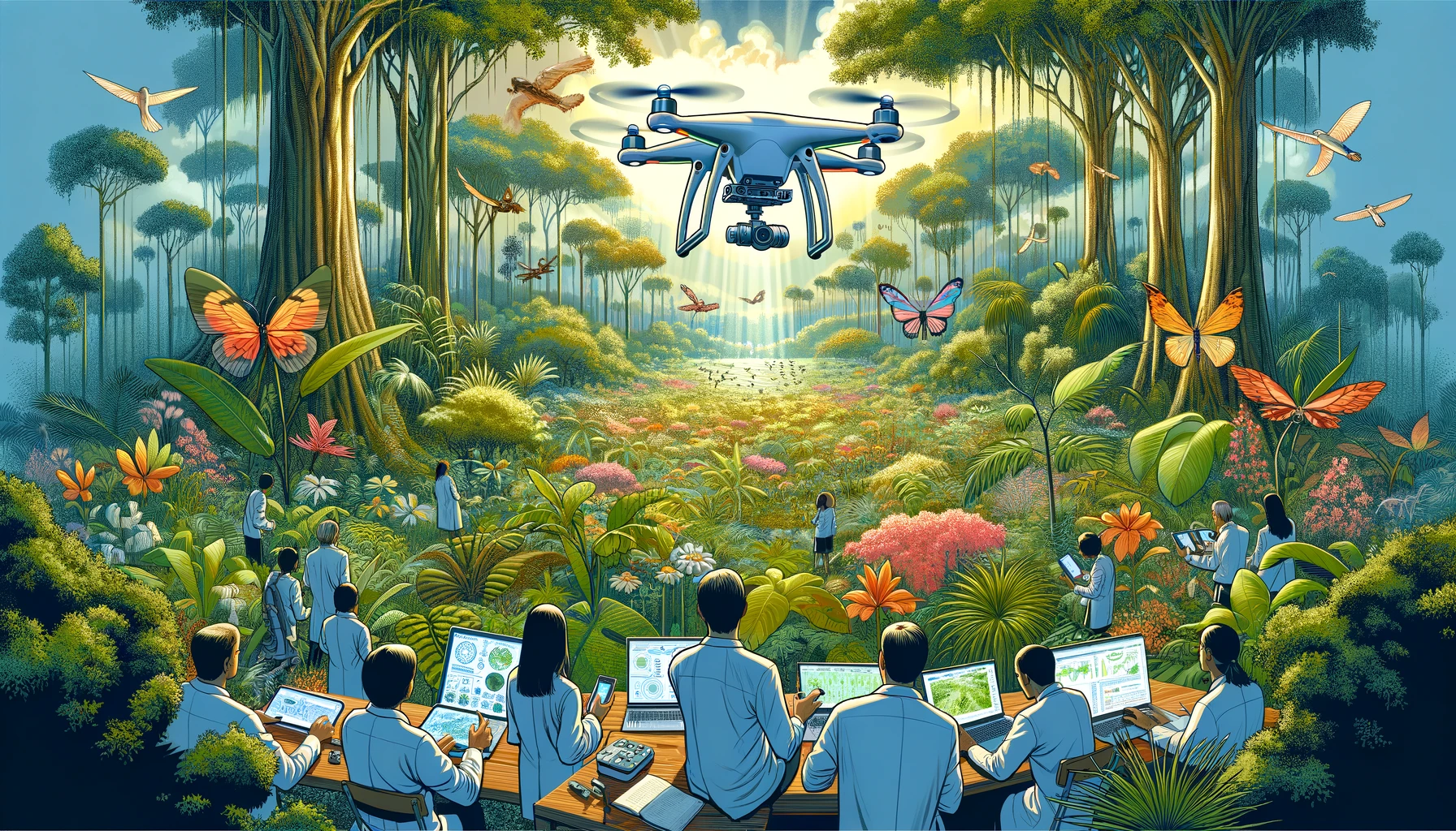 Utilisation des drones dans la surveillance de la biodiversité